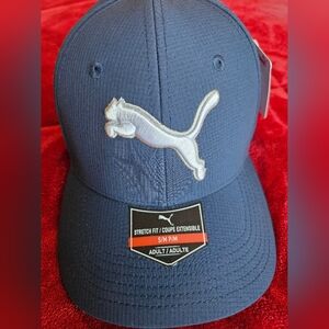 Puma Navy Blue Stretch Fit Cap